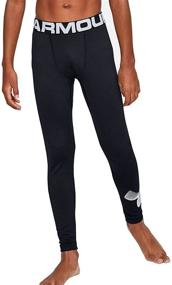 img 4 attached to Ultimate Performance: Under Armour Boys' ColdGear Baselayer Leggings - Beat the Cold in Style!