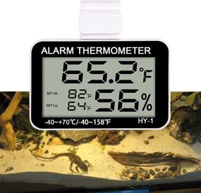 img 4 attached to Capetsma Hygrometer Thermometer Reptile Thermostat Humidifier