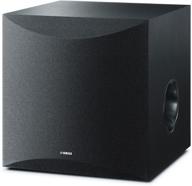 yamaha ns sw100bl powered subwoofer black logo