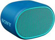 sony srs-xb01 portable bluetooth speaker: powerful party speaker with mic, blue logo