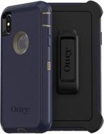 🔍 optimized seo: otterbox defender case for iphone xs max - dark lake (non-retail packaging) logo