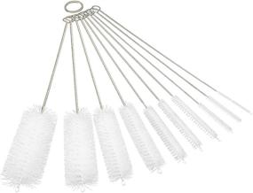 img 4 attached to 🧹 10-Piece Drinking Straw Cleaning Brush Set - Straw Cleaner Brushes for Tubes, Bottles, and Pipes