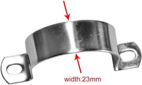 img 2 attached to 🔩 304 Stainless Steel U-Shaped Tube Fastening Straps