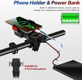 img 1 attached to 🚴 Sanzhuo Rechargeable Bike Light Set | 3 LED Headlight & Back Light Kit with 4000mAh Power Bank | 550LM | IPX4 Waterproof | Ideal for Mountain Bike Night Riding