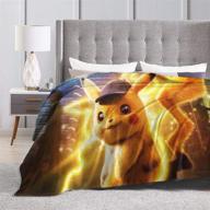 arebule pikachu ultra soft fleece blanket logo