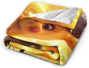 img 2 attached to AREBULE Pikachu Ultra Soft Fleece Blanket