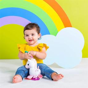 img 1 attached to 🦄 Bright Starts Sparkle &amp; Shine Unicorn Portable Toy for Newborns - On-The-Go