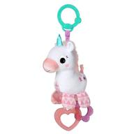🦄 bright starts sparkle &amp; shine unicorn portable toy for newborns - on-the-go logo