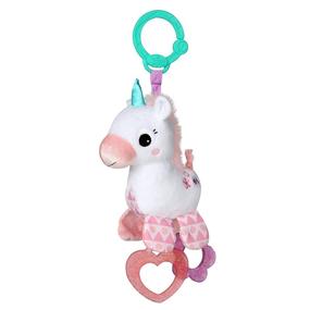 img 4 attached to 🦄 Bright Starts Sparkle &amp; Shine Unicorn Portable Toy for Newborns - On-The-Go