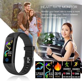 img 3 attached to Умные часы Pewant Fitness Tracker: водонепроницаемость IP68, измерение сердечного ритма и артериального давления, напоминание о сообщениях и звонках - для женщин, мужчин и детей.