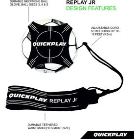 img 1 attached to QUICKPLAY Trainer Hands Free Adjustable Rebounder