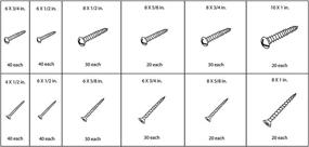 img 1 attached to 🔩 Premium Performance Tool W5226: Extensive 1,200-Piece SEA/Metric Nut and Bolt Assortment with Convenient Case