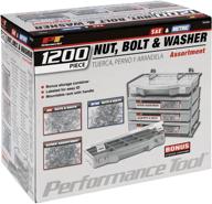 🔩 premium performance tool w5226: extensive 1,200-piece sea/metric nut and bolt assortment with convenient case logo