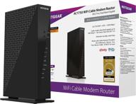 📡 netgear c6300-100nas ac1750 (16x4) docsis 3.0 wifi cable modem router combo - certified for xfinity from comcast, spectrum, cox, cablevision & more (black) logo