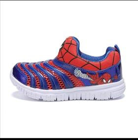 img 3 attached to WZHKIDS Spider Man Outdoor Running Sneakers for Boys - Caterpillar Design Shoes