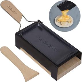 img 4 attached to 🧀 Foldable Handle Cheese Raclette - Candlelight Melter Pan with Spatula and Candles - Melts Cheese in Less than 4 Minutes, Perfect Gift for Cheese Lovers