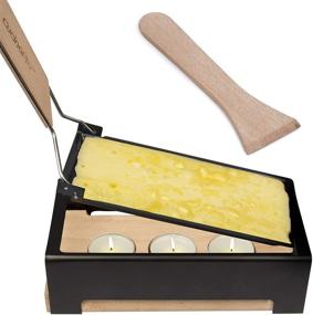 img 3 attached to 🧀 Foldable Handle Cheese Raclette - Candlelight Melter Pan with Spatula and Candles - Melts Cheese in Less than 4 Minutes, Perfect Gift for Cheese Lovers