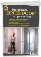 🚪 high-quality zipper door for dust protection & containment - sturdy construction access door - reinforced plastic sheeting temporary door, zipper barrier room seal - reusable dust barrier for better seo логотип