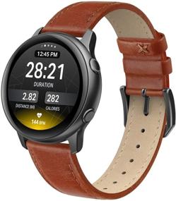 img 4 attached to SWEES Leather Band Compatible For Samsung Galaxy Watch 3 41Mm / Galaxy Watch Active 40Mm / Active 2 44Mm / Galaxy Watch 42Mm