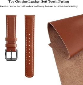 img 2 attached to SWEES Leather Band Compatible For Samsung Galaxy Watch 3 41Mm / Galaxy Watch Active 40Mm / Active 2 44Mm / Galaxy Watch 42Mm