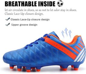 img 1 attached to ⚽️ Brooman Girls' Outdoor Soccer Shoes for Athletic Football