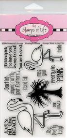 img 1 attached to 🦩 Flamingos2Stamp Stamps Life: Perfect for Card Making and Scrapbooking