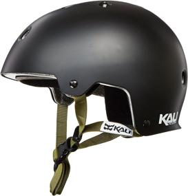 img 1 attached to Kali Protectives Helmet Solid Black Sports & Fitness