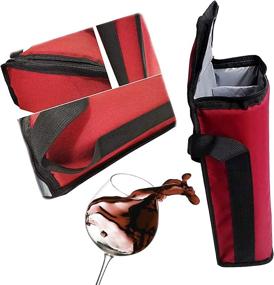 img 1 attached to 🍷 Zoragoo Leakproof & Insulated Padded Wine Tote Carrier - 2 Bottle Canvas Reusable Wine Bags for Travel + Free Corkscrew