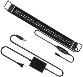 img 4 attached to 🐠 CPROSP Aquarium Light: Extendable Bracket Fish Tank Light with White and Blue LEDs for Freshwater Plants (12W-48W, 11-43 Inch)