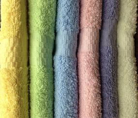 img 1 attached to Groko Textiles Small & Lightweight Cotton Towels Assorted Pastel Mix - 24x40 Inches (Pack of 6)
