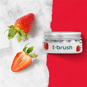 img 1 attached to t-brush Whitening New Gen. Toothpaste Tablets - Natural Ingredients, SLS Free, Gluten Free, Cruelty Free, Eco Friendly Packaging - Vegan-Travel-90 Tablets - Kids 6+ (Strawberry, Fluoride)