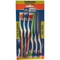 🪥 dr. fresh toothbrush velocity: 5 pack of soft bristles for effective dental care logo