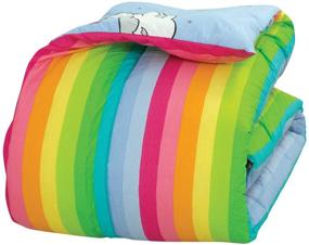 img 2 attached to 🦄 Kidz Mix Twin Bed in a Bag - Rainbow Unicorn 5-Piece Set