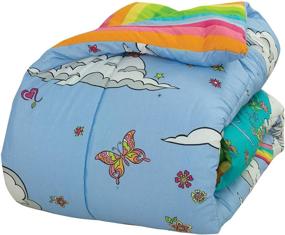 img 3 attached to 🦄 Kidz Mix Twin Bed in a Bag - Rainbow Unicorn 5-Piece Set