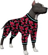 🐶 lovinpet big dog pajamas: stylish doberman dog pajamas for ultimate comfort and coverage логотип