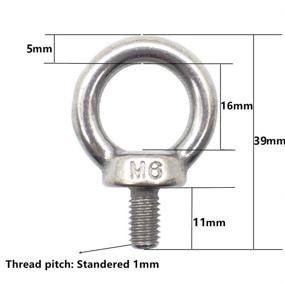 img 3 attached to 🏋️ Eowpower Thread Machinery Shoulder Lifting Fasteners: Industrial-Grade Strength for Efficient Lifting