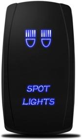 img 4 attached to MICTUNING MIC-LSS1 5Pin Laser Spot Lights Rocker Switch: Blue LED Light, 20A 12V - On/Off Efficiency