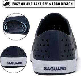 img 1 attached to SAGUARO Unisex Garden Shoes: Slip-On Beach Sneakers for Men and Women - Lightweight, Breathable, and Water-Resistant Footwear