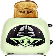 🍞 star wars the mandalorian the child 2-slice toaster by uncanny brands - toast baby yoda onto your toast with fun! logo