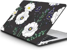 img 3 attached to 🌸 KKP Compatible with MacBook Air 13 inch Case A1932 (New Ver 2018-2019 Release) with Keyboard Cover Screen Protector, Stylish 3D Flowers Pattern Hard Shell Case Cover - MacBook Air 13 inch (F2)