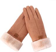 🧤 warm winter gloves for women | cold weather touch screen texting gloves | ladies girls gloves for winter running & cycling logo