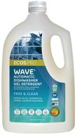🧼 ecos pro pl9365/04 wave gel free and clear auto-dishwasher detergent (pack of 4) logo