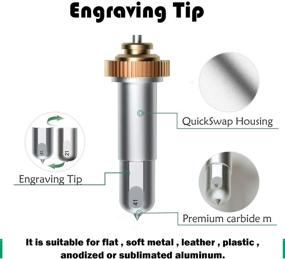 img 2 attached to Enhance Your Cricut Maker with Engraving Tip and QuickSwap Housing - Ideal for Various Materials Including Metal, Leather, Acrylic, and More!