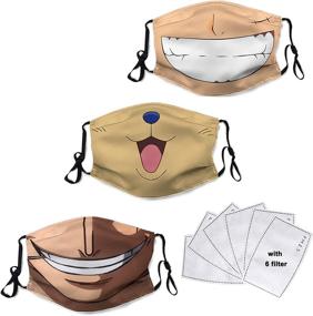 img 4 attached to KUZTEIX Anime Balaclava Set with 6 Filters for all Genders, Long-lasting Reusable Neck Gaiter – Adjustable and Versatile