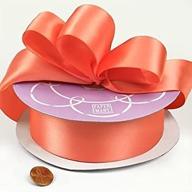 light coral double satin ribbon logo