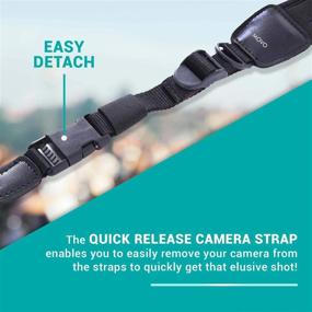 img 1 attached to Enhanced SEO: Movo NS-1 Neoprene Camera Neck Strap with Shock-Absorbing Padding and Quick Release Feature