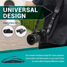 img 3 attached to Enhanced SEO: Movo NS-1 Neoprene Camera Neck Strap with Shock-Absorbing Padding and Quick Release Feature