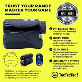 img 3 attached to TecTecTec Laser Golf Rangefinder 🏌️ VPRO500S Slope: Premium Accuracy with Battery Included