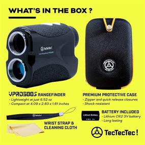img 2 attached to TecTecTec Laser Golf Rangefinder 🏌️ VPRO500S Slope: Premium Accuracy with Battery Included