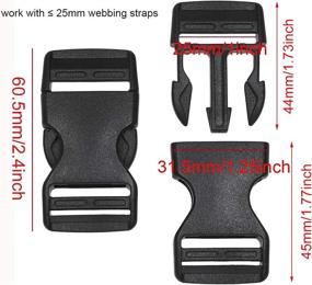 img 3 attached to Plastic Adjustable Buckles Backpack Repairing Sewing